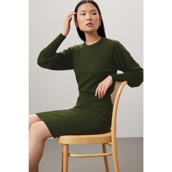 TOCCIN X RTR Ribbed Midi Dress - Size Small - Picture 4 of 8